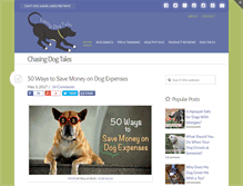 Tablet Screenshot of chasingdogtales.com